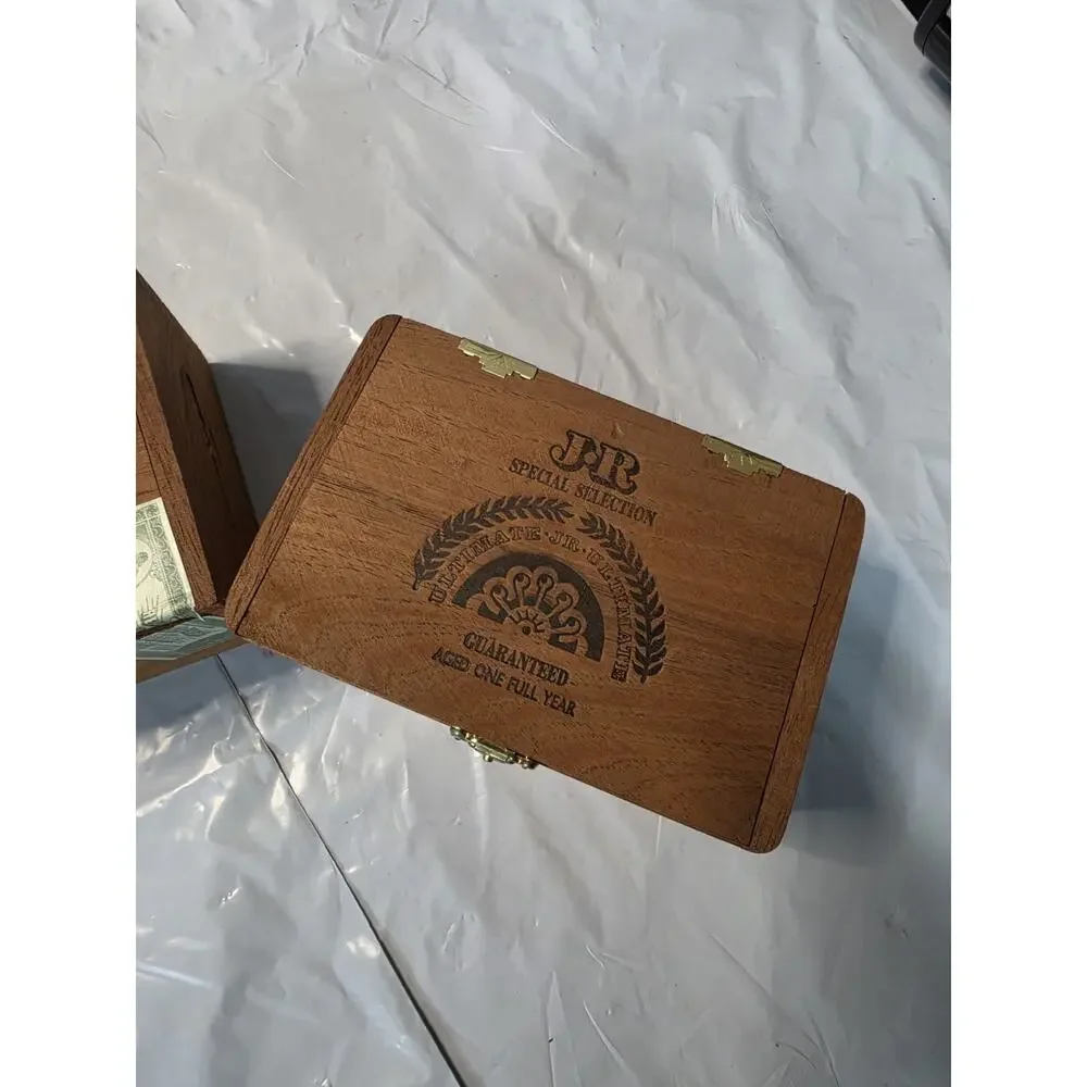 THREE (3) BEAUTIFUL WOODEN CIGAR BOXES Holds 25 Cigars Each..